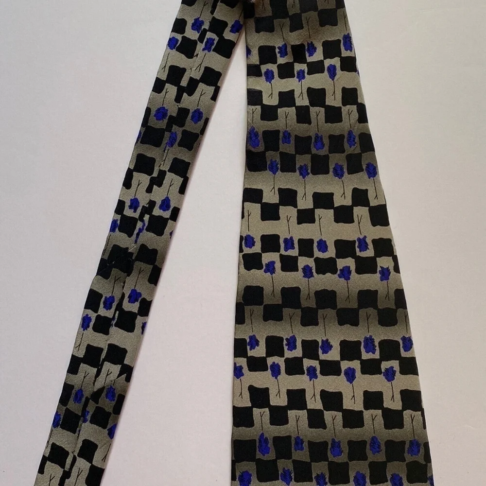 Jerome J Garcia Men Tie 100% Silk Imported Fabric Made In The USA Banyan Trees 2